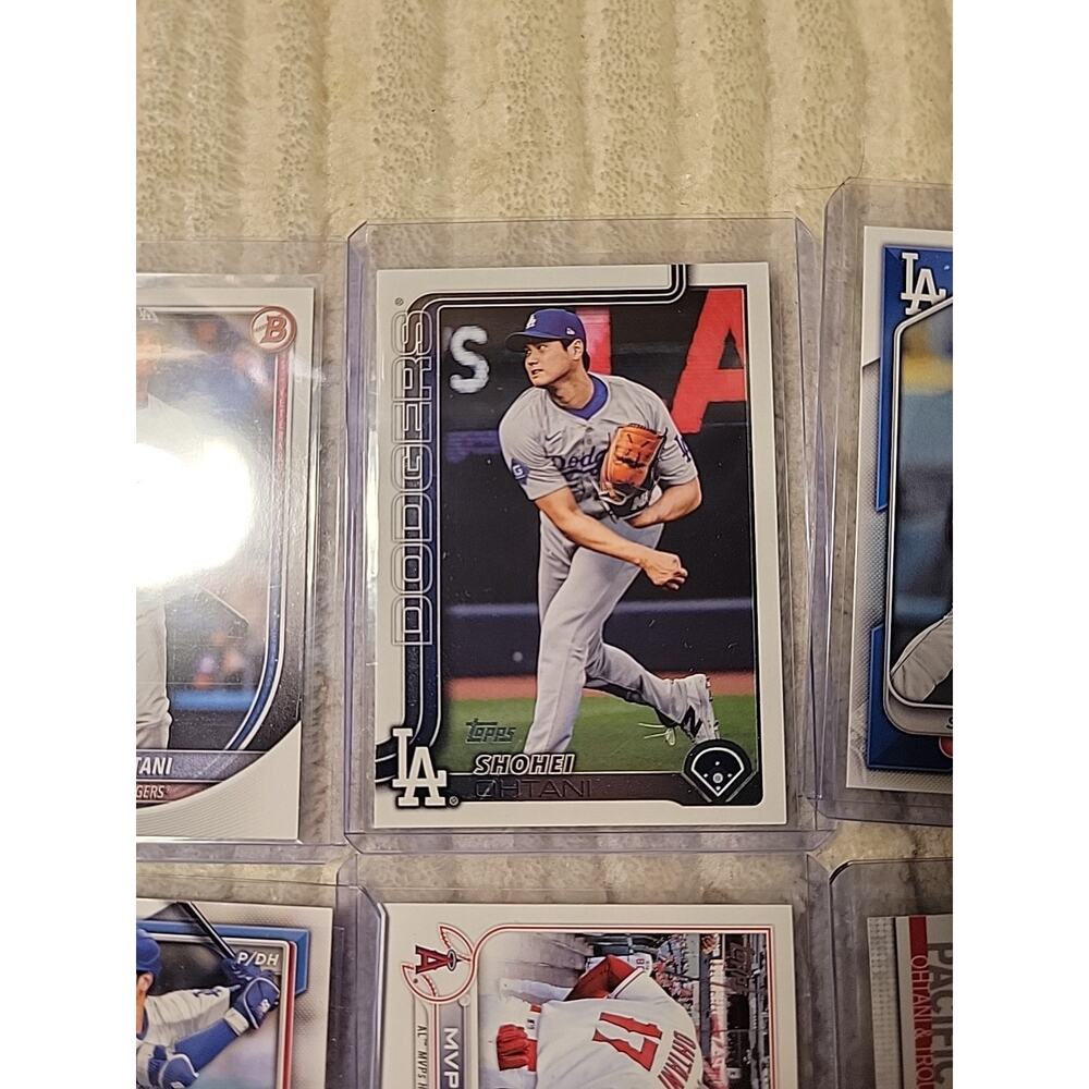 Shohei Ohtani Baseball Card Lot of 6 Cards Los Angeles Angels Dodgers Topps - Picture 3 of 9